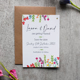 Digital Wildflower Floral Save the Dates