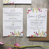 Digital Wildflower Floral Wedding Invitation
