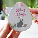 First Easter Rabbit Ceramic Decoration