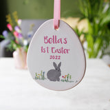 First Easter Rabbit Ceramic Decoration