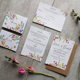 Wildflower Colourful Wedding Table Numbers Or Names