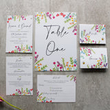 Wildflower Colourful Wedding Invitations