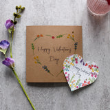 Valentine's Day Wildflower Seed Heart Card
