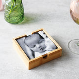 Set Of Bamboo Photo Coasters For Dad