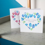 Floral Heart Personalised Anniversary Card - Olivia Morgan Ltd