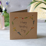 Mother's Day Wildflower Seed Heart Card