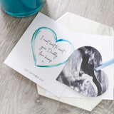 Baby Scan Photo Heart And Personalised Card - Olivia Morgan Ltd