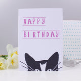 Happy Birthday Cat Card - Olivia Morgan Ltd