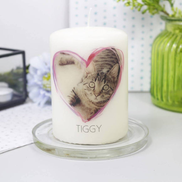 Pet Photo Personalised Candle - Olivia Morgan Ltd