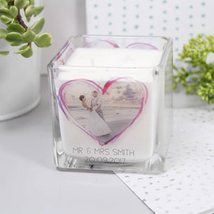 Wedding Photo Personalised Scented Candle - Olivia Morgan Ltd