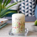 Thank You Teacher Wildflower Candle Gift