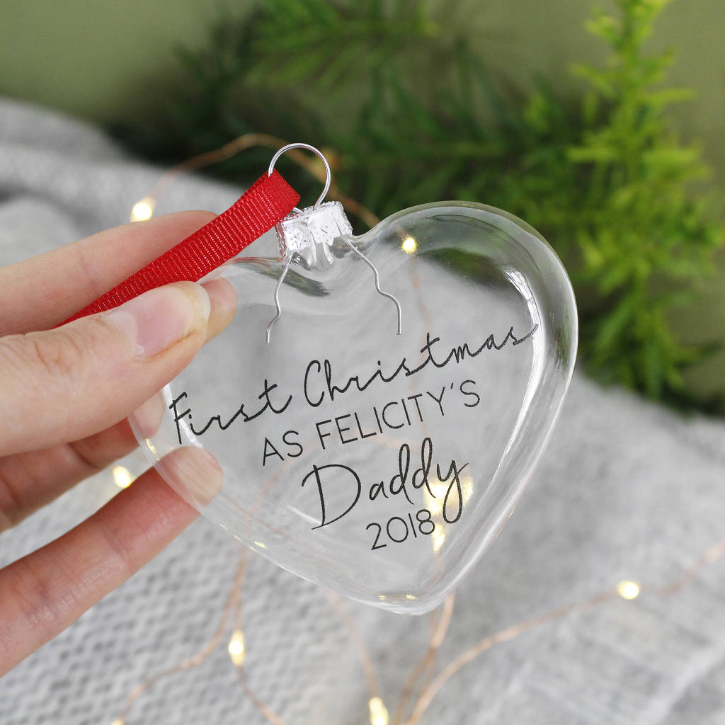 First Christmas As A Daddy Christmas Bauble