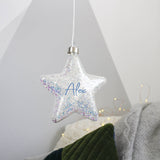 Christmas Star Hanging Decoration Light Bauble - Olivia Morgan Ltd