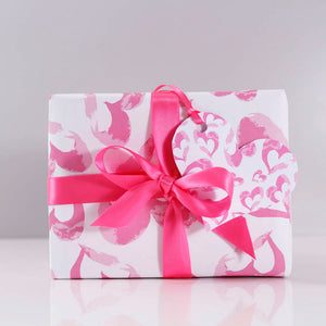 Heart Pattern Eco Friendly Wrapping Paper - Olivia Morgan Ltd