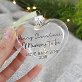 Mummy To Be Christmas Bauble Decoration - Olivia Morgan Ltd