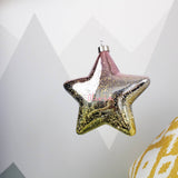 Ombre Yellow and Pink LED Personalised Hanging Star Light Decoration - Olivia Morgan Ltd