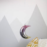 Ombre LED Personalised Nursery Hanging Moon Decoration - Olivia Morgan Ltd