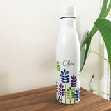 Floral Cooling And Insulted Personalised Drinks Bottle - Olivia Morgan Ltd