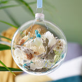 Will You Be My Bridesmaid? Dried Flower Filled Bauble