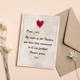 Traitors Style Personalised Valentine's Day Card - Olivia Morgan Ltd