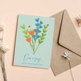 Personalised Floral Valentine's Day Card - Olivia Morgan Ltd