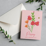 Personalised Floral Valentine's Day Card - Olivia Morgan Ltd