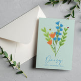 Personalised Floral Valentine's Day Card - Olivia Morgan Ltd