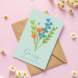 Personalised Floral Valentine's Day Card - Olivia Morgan Ltd