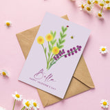 Personalised Floral Valentine's Day Card - Olivia Morgan Ltd