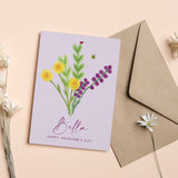 Personalised Floral Valentine's Day Card - Olivia Morgan Ltd