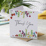 Thank You Wildflower Patterned Card Wedding Pack