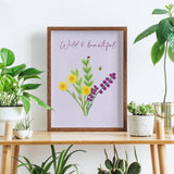 'Wild Thing'  Floral Print - Olivia Morgan Ltd