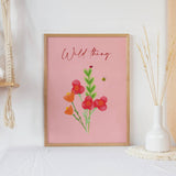 'Wild Thing'  Floral Print - Olivia Morgan Ltd