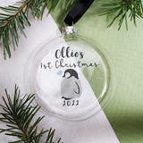 First Christmas Baby Penguin Christmas Bauble
