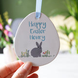 Personalised Rabbit Ceramic Easter Decoration For Kids