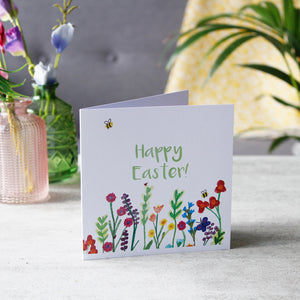 Happy Easter Floral Card