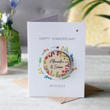 Personalised Magnet Anniversary Card