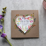 Wildflower Seed Heart Save The Date Card
