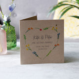 Wildflower Seed Heart Save The Date Card