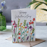 Happy Valentine's Day Plantable Seed Recycled Card
