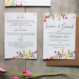Wildflower Colourful Wedding Invitations