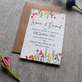 Plantable Wildflower Wedding Invitations