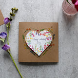Valentine's Day Wildflower Seed Heart Card