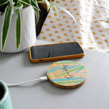 Personalised Bamboo Wireless Phone Charger For Dad