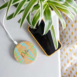 Personalised Bamboo Wireless Phone Charger For Him