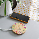 Personalised Bamboo Wireless Phone Charger For Her