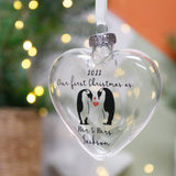 First Christmas As Mr And Mrs Penguin Bauble Keepsake