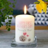 First Mother's Day Hedgehog Candle