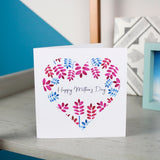 Floral Heart Mother's Day Card - Olivia Morgan Ltd