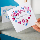 Floral Heart Mother's Day Card - Olivia Morgan Ltd